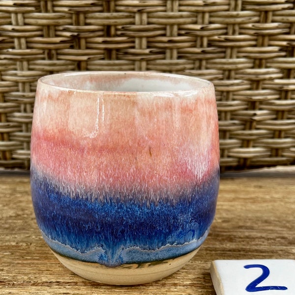 Ceramic mug “pink/blue” hand-made