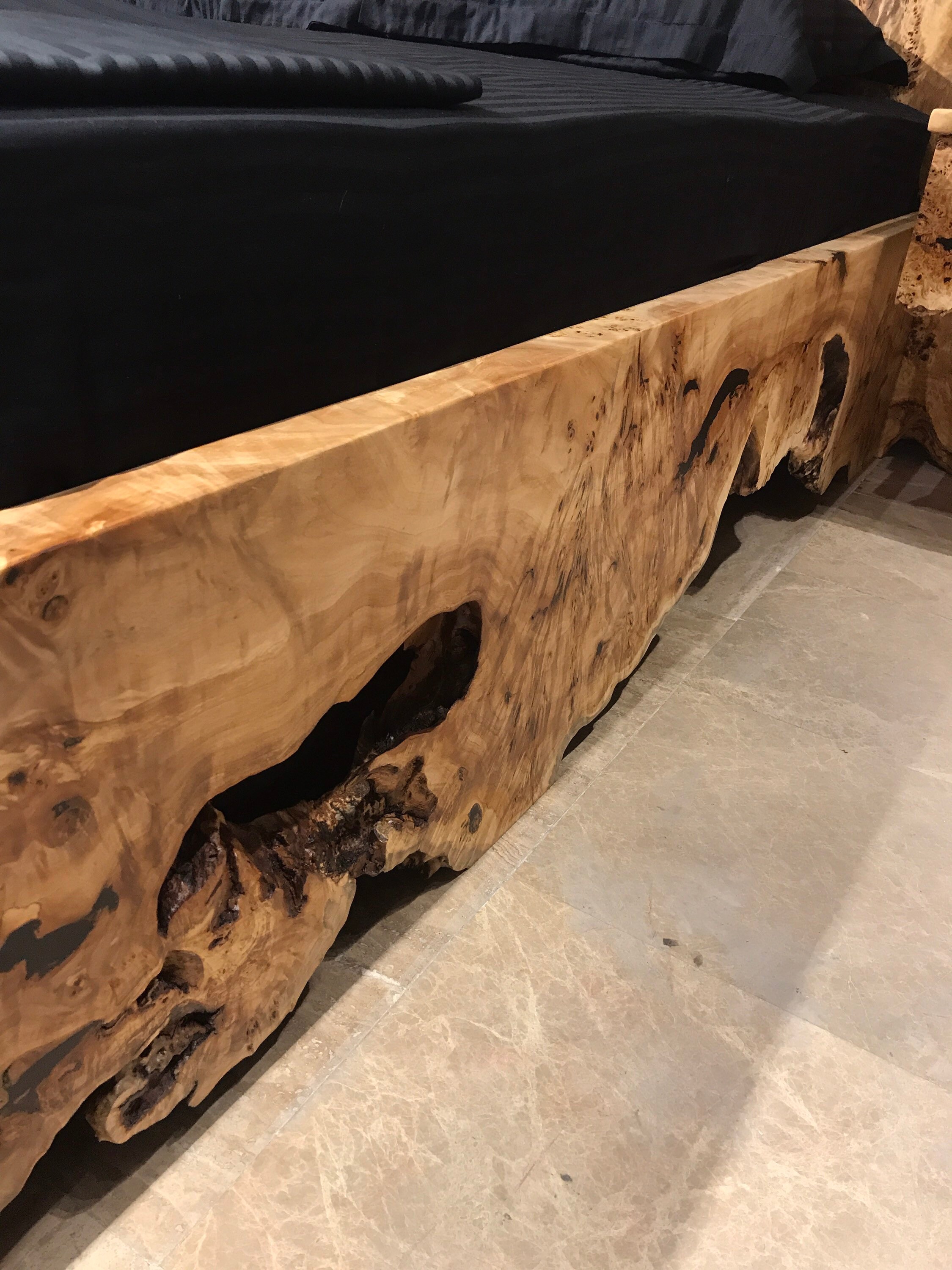 Luxury Epoxy Headboard Bedroom Set Maple Burl Wood Epoxy Resin Etsy