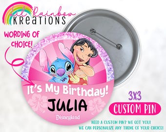 Stitch 5 | Birthday Pin Button