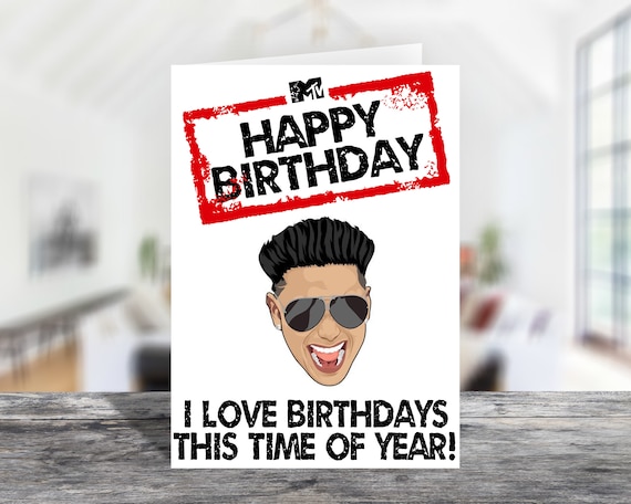 Jersey Shore Pauly D Happy Birthday Card Canada
