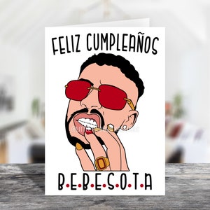 Bad Bunny | Feliz Cumpleanos Bebesota Birthday Card