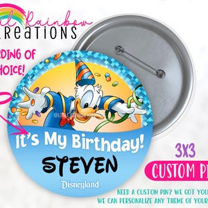 Donald Duck | Birthday Pin Button