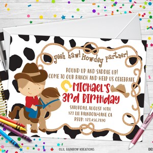 351 / Invito Cowboy Party