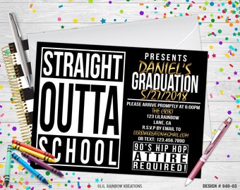 940-03 | Straight Outta Party Einladung