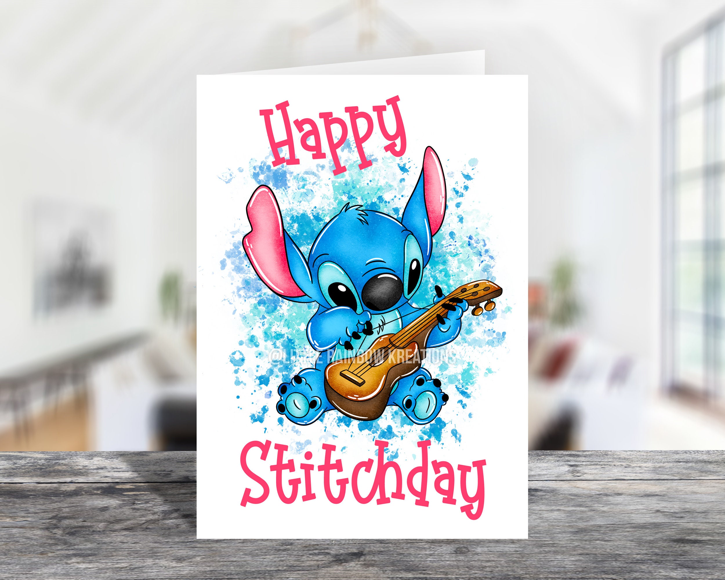 Stitch 3 / Tarjeta de feliz cumpleaños -  España