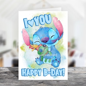 Stitch 6 | Happy Birthday Card
