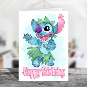 Stitch 7 | Happy Birthday Card