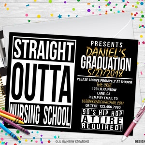 940-05 | Straight Outta Party Invitation