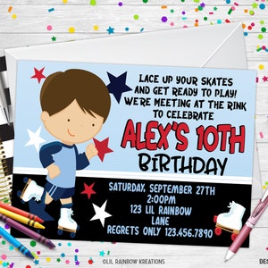 030 | Let’s Roll Party Invitation & Thank You Card