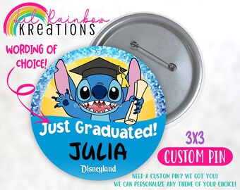 Stitch 2 | Birthday Pin Button
