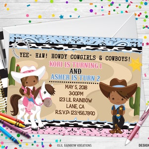 829-04 / Invito a Cowgirl e Cowboy Party