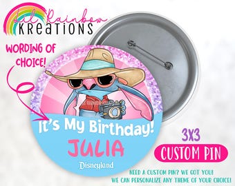 Stitch 4 | Birthday Pin Button
