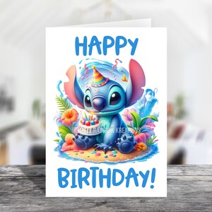 Stitch 11 | Happy Birthday Card