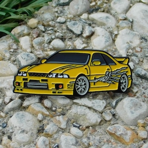 F&F R33 Car Pin: Black Nickel Enamel Lapel Pin