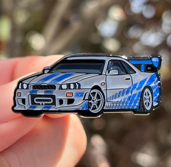 FNF Skyline GT-R R34 Enamel Pin: Fast and Furious Car - Etsy