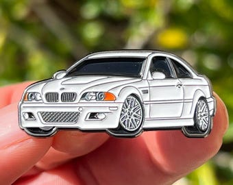Przypinka emaliowana E46 M3 z 2006 roku – prezent dla entuzjasty BMW