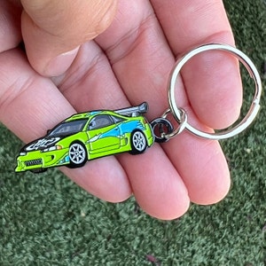 F&F 1995 Mitsubishi Eclipse Keychain - Enamel Car Pin