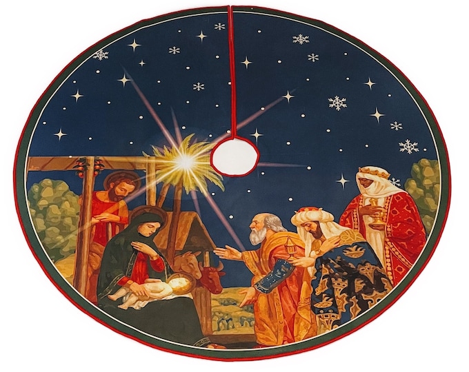 Nativity Classic Tree Skirt Etsy