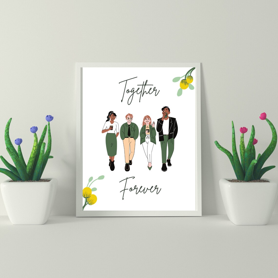 Best Friend Digital Printable Wall Art Best Friend Gift Etsy
