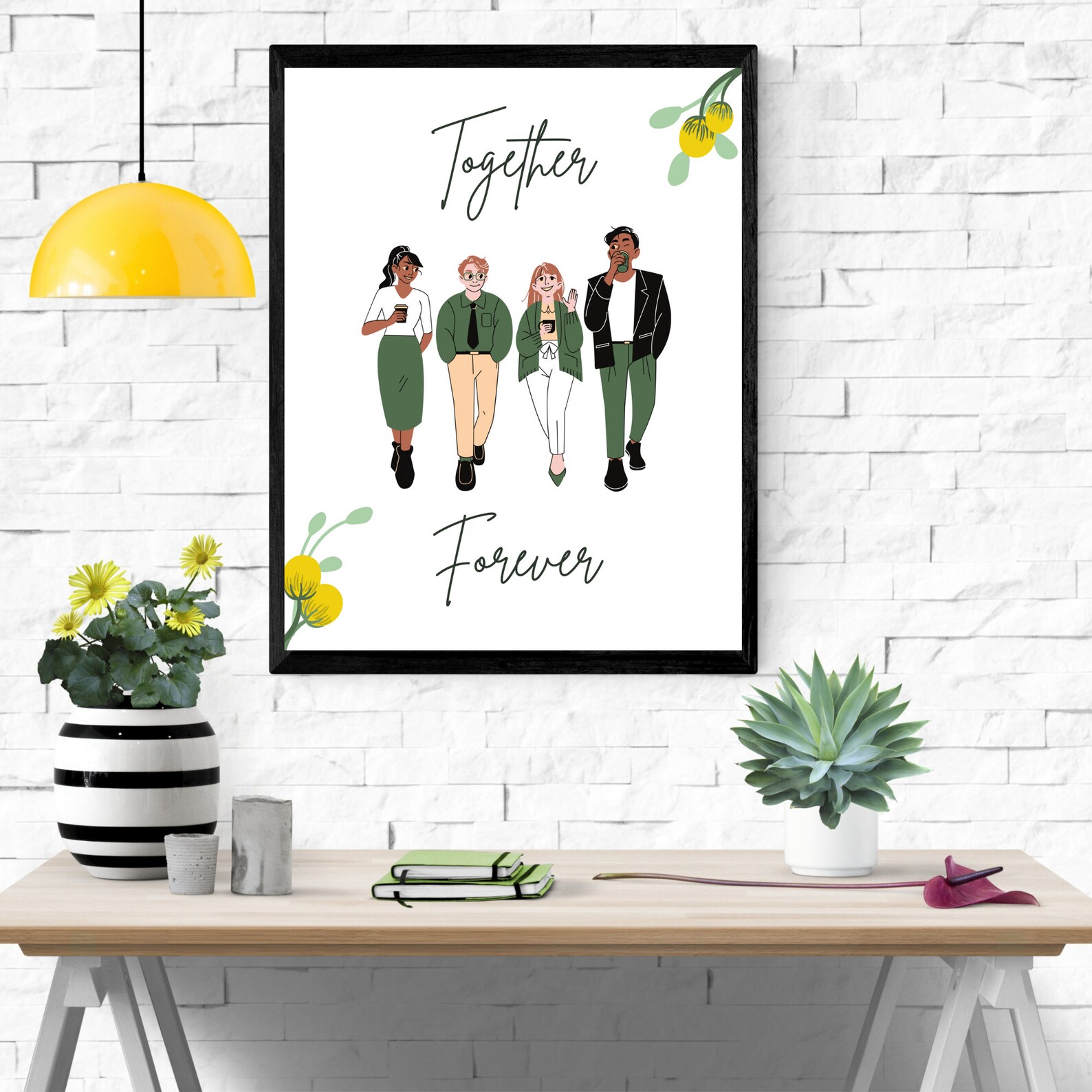 Best Friend Digital Printable Wall Art Best Friend Gift Etsy