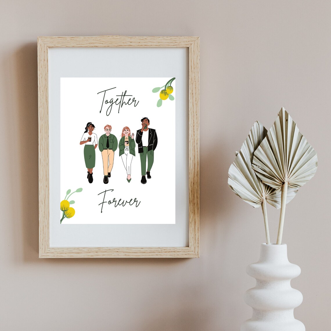 Best Friend Digital Printable Wall Art Best Friend Gift Etsy