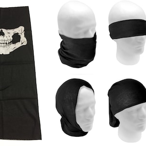 Masque Crâne Moto - 2 Pack, Polyester, Multifonction Bandana/buff, Pour Sports Outdoor