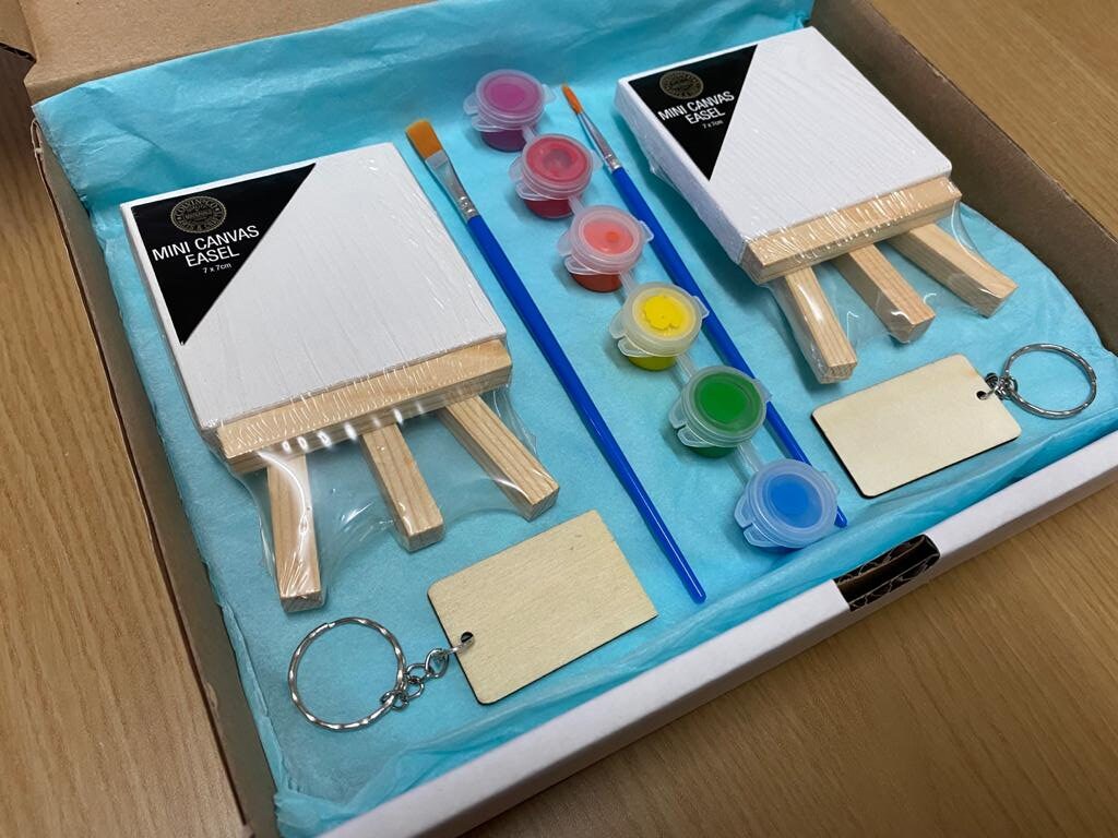 DIY Painting kit Mini canvas painting kit Little Craft DIY Etsy