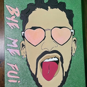 Custom Bad bunny painting
