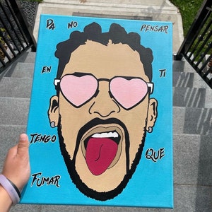 Custom Bad bunny painting