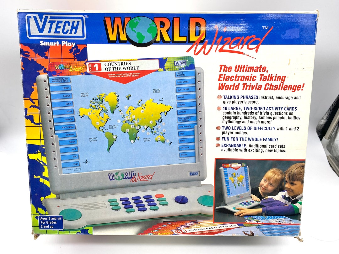 Vtech World Wizard Electronic Learning & Teaching Game Etsy