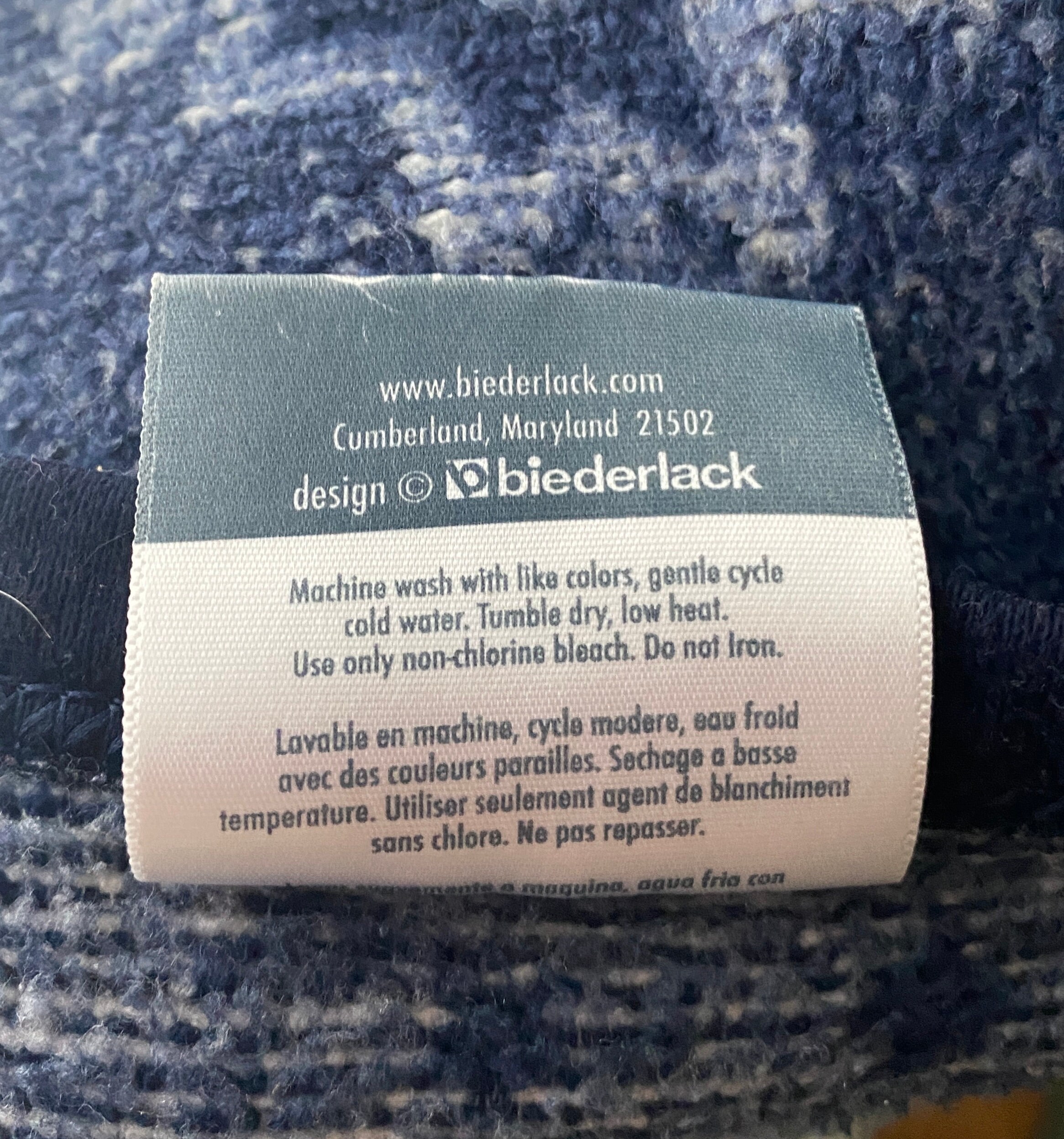 Vintage Blue and White Polar Bear & Reindeer Biederlack Cuddle Etsy