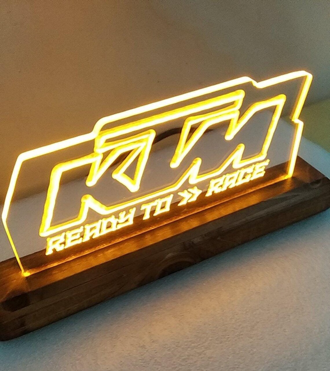 Luminous lamp with KTM Motorbike led neon sign ready to race Etsy