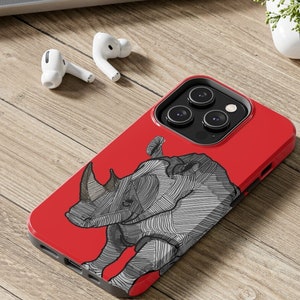 Rhino 光沢タフ フォンケース - iPhone 14、iPhone 14 Pro、iPhone 14+、iPhone 14 Pro Max