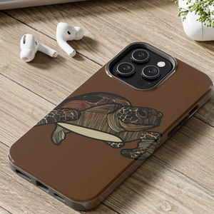 ウミガメの光沢のある丈夫な携帯電話ケース - iPhone 14、iPhone 14 Pro、iPhone 14+、iPhone 14 Pro Max