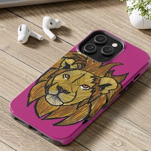 Lion Glossy Tough Phone Cases- iPhone 14, iPhone 14 Pro, iPhone 14 Plus, iPhone 14 Pro Max