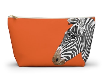 Zebra Accessory Pouch w T-bottom