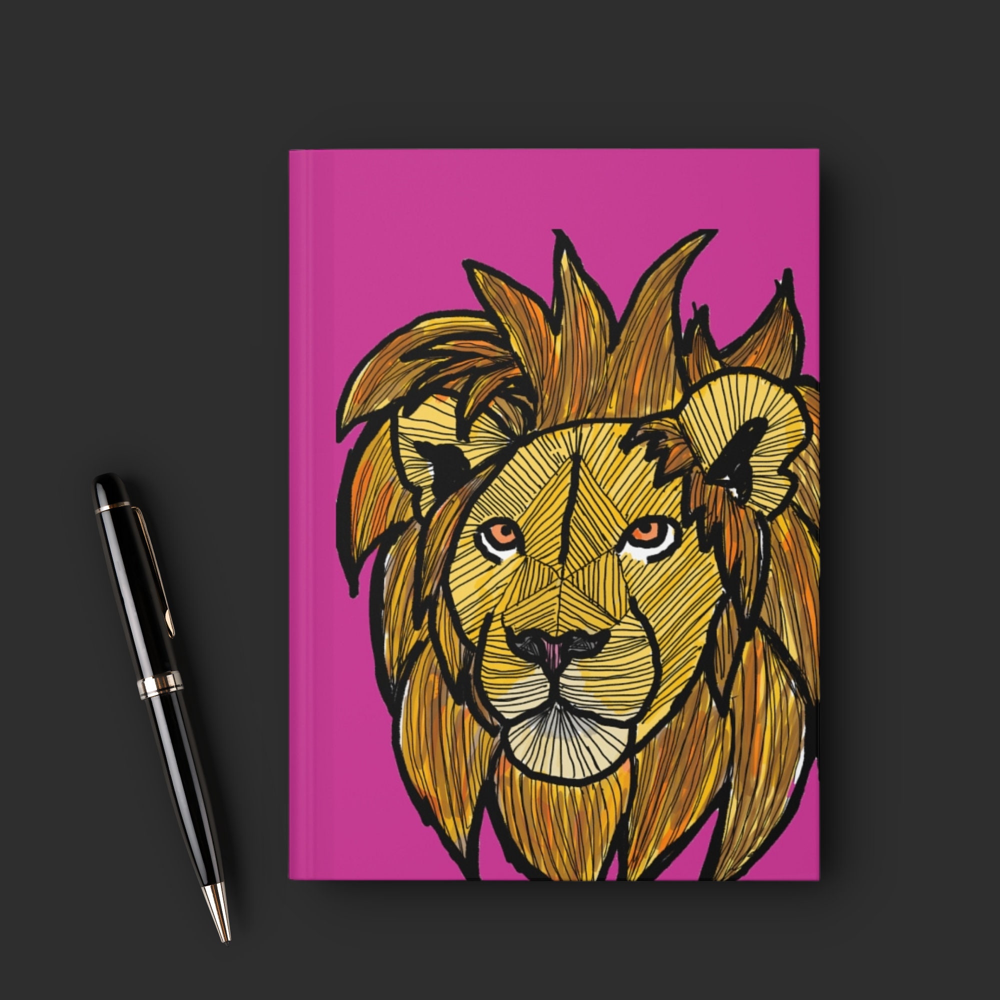 Lion Matte Hardcover Journal