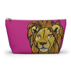 Lion Accessory Pouch w T-bottom