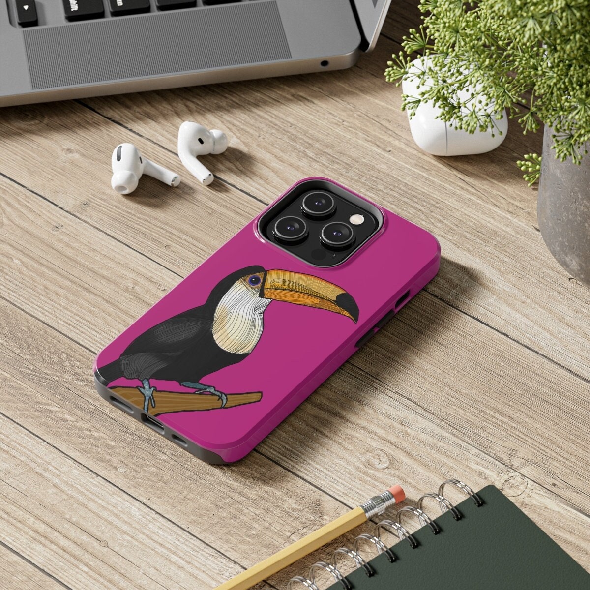 Toucan Glossy Tough Phone Cases - iPhone 14, iPhone 14 Pro, iPhone 14+, iPhone 14 Pro Max