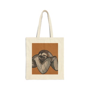 Sloth Canvas Tote Bag