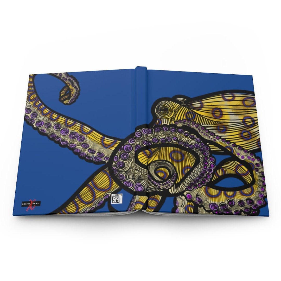 Blue Ringed Octopus Hardcover Journal Matte - Etsy