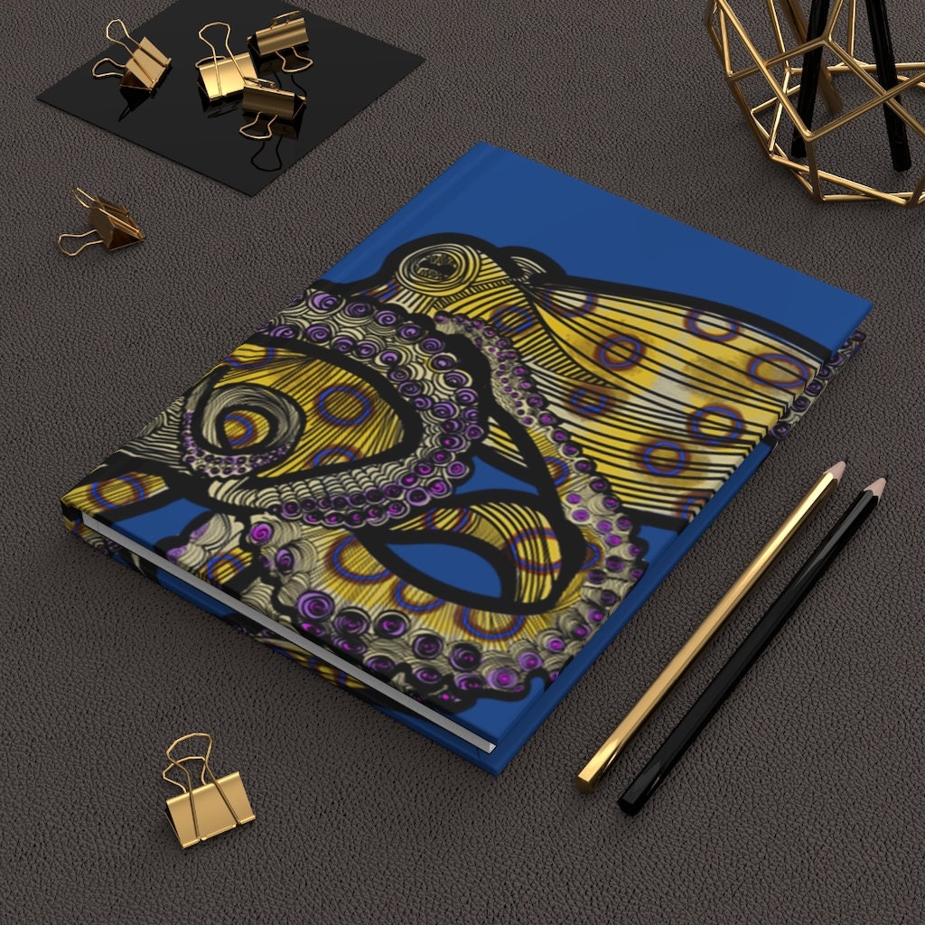 Blue Ringed Octopus Hardcover Journal Matte - Etsy