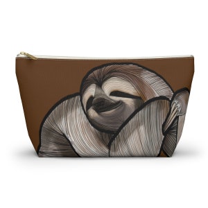 Sloth Accessory Pouch w T-bottom