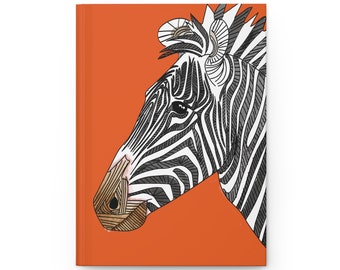 Zebra Matte Hardcover Journal