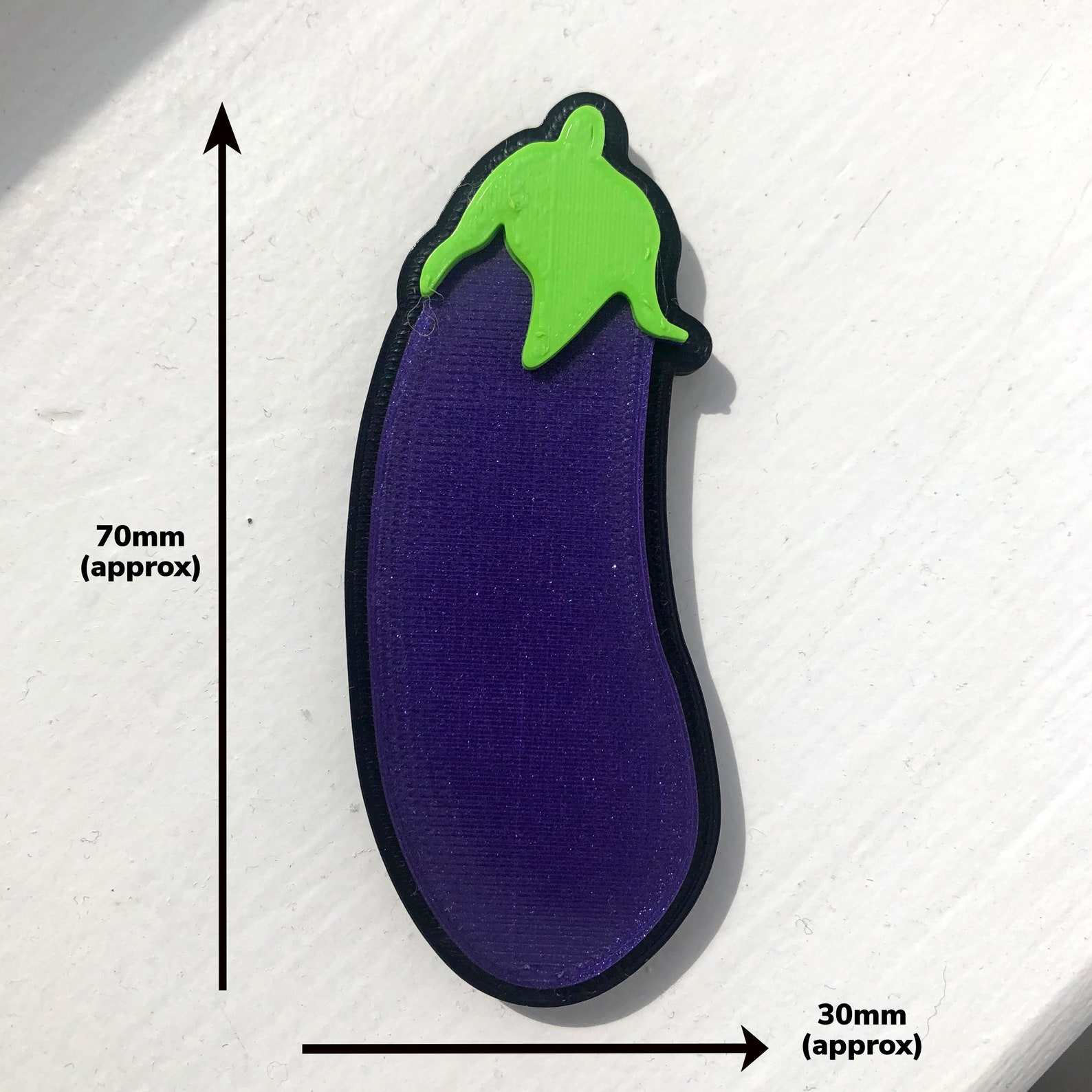 3D Printed Splash and Aubergine Emoji Fridge Magnet Set - Etsy