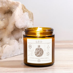 Löwe - Sternzeichen Kerze - 4oz.