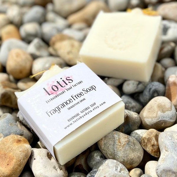 Handmade natural luxury cocoa butter & shea butter soap bar; handcrafted soap bars; palm oil free; SLS free vegan natural soap bar; UK soap