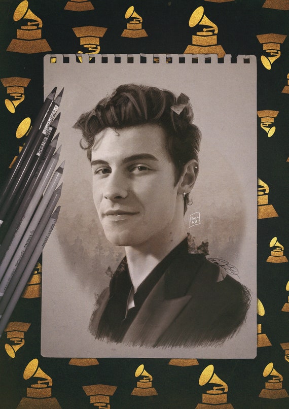 Limited Edition old Shawn Mendes ART print Etsy