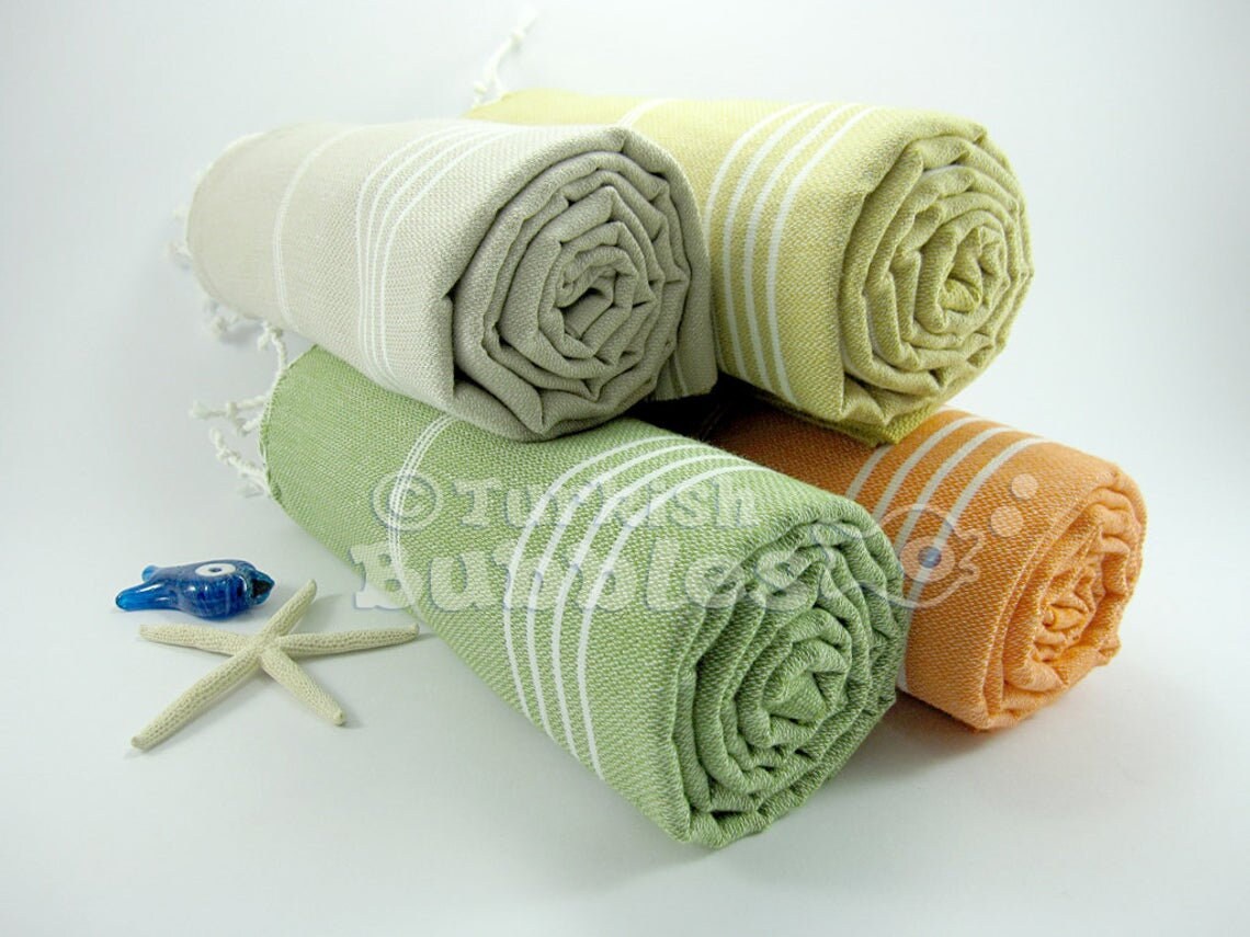 S A L E BEACH Towel Towel Set of 4 Turkish Towel Etsy UK