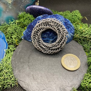 Mini Fidget Toy, Desk Toy, Chainmail Infinity Rose